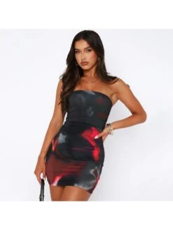 Colorblock Strapless Fitted Mini Dress 15 Colorblock Strapless Fitted Mini Dress -Define Your Shop P 20240103213801895 493