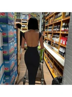 Black Backless Bodycon Maxi Dresses 12 Black Backless Bodycon Maxi Dresses -Define Your Shop P 20240105155532734 577