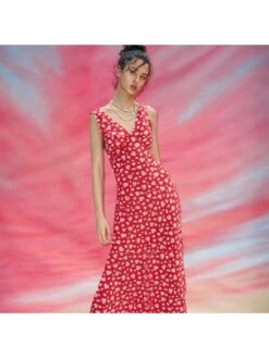 Floral Printing Spaghetti Straps Bodycon Boho Dresses -Define Your Shop P 20240109163303612 977