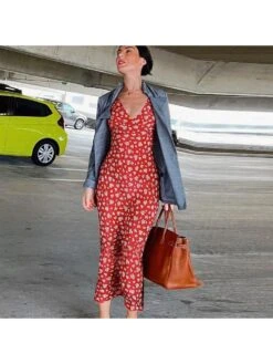 Floral Printing Spaghetti Straps Bodycon Boho Dresses -Define Your Shop P 20240109163306099 263