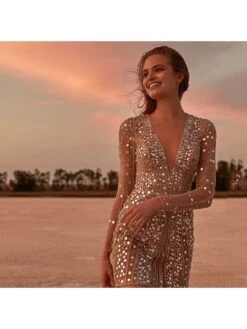 Hotfix Rhinestones Mid-rise Fitted Long Sleeve Dresses 9 Hotfix Rhinestones Mid-rise Fitted Long Sleeve Dresses -Define Your Shop P 20240109173001631 552