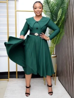 Buckle Doll Collar Long Sleeve Swing Dress 10 Buckle Doll Collar Long Sleeve Swing Dress -Define Your Shop P 20240122210040503 361