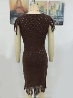 Fringe Patchwork Knitting Dresses -Define Your Shop P 20240125151946555 789