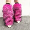 Plush Colorblock Fluff Leg Warmer -Define Your Shop P 20240201155508391 921