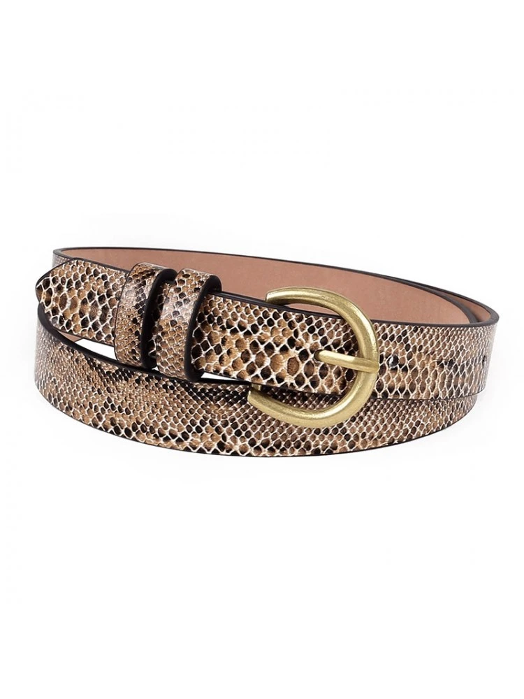 Snake Print Faux Leather Belt 3 Snake Print Faux Leather Belt
