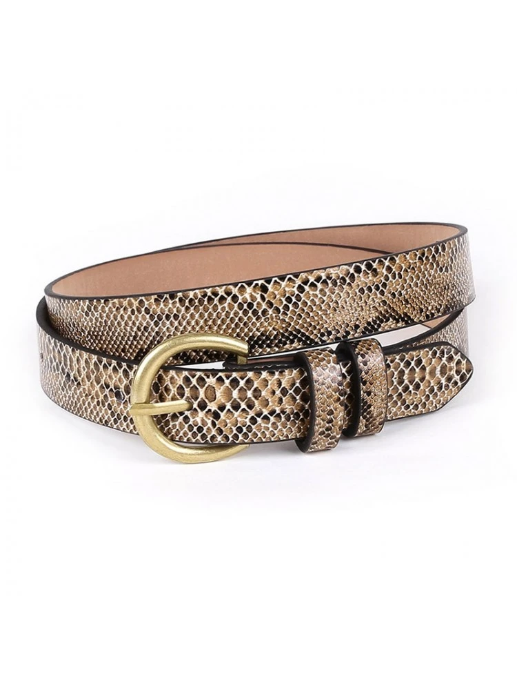 Snake Print Faux Leather Belt 4 Snake Print Faux Leather Belt - Image 2