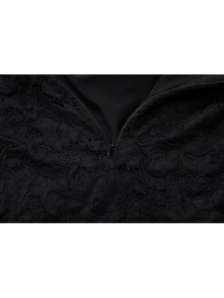 Lace Panel Mid-rise Long Sleeves Maxi Dresses -Define Your Shop P 20240226163016027 527