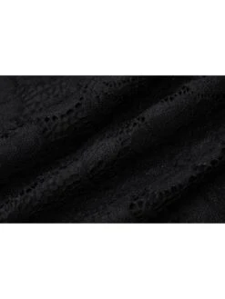 Lace Panel Mid-rise Long Sleeves Maxi Dresses -Define Your Shop P 20240226163018064 741