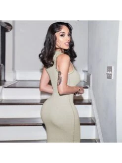 Solid Color Slim Sleeveless Maxi Dresses -Define Your Shop P 20240228115016397 204