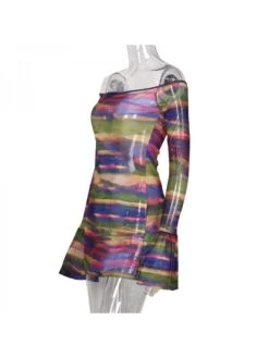 Geometric Pattern Gradient Color Office Lady Long Sleeves Dress 13 Geometric Pattern Gradient Color Office Lady Long Sleeves Dress -Define Your Shop P 20240301171503945 137