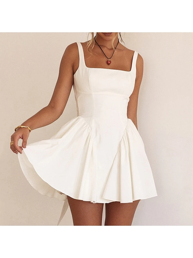 Bow Tie-wrap Backless Mini Dresses 4 Bow Tie-wrap Backless Mini Dresses - Image 2