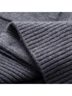 Patchwork Single Breasted Long Sleeves Knitting Dress -Define Your Shop P 20240305153505448 477