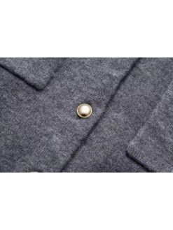 Patchwork Single Breasted Long Sleeves Knitting Dress -Define Your Shop P 20240305153508052 455