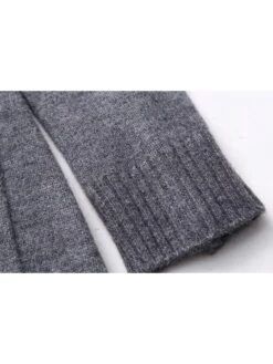 Patchwork Single Breasted Long Sleeves Knitting Dress -Define Your Shop P 20240305153509869 956