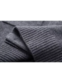 Patchwork Single Breasted Long Sleeves Knitting Dress -Define Your Shop P 20240305153510796 566