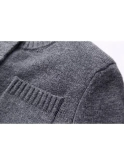 Patchwork Single Breasted Long Sleeves Knitting Dress -Define Your Shop P 20240305153511678 383