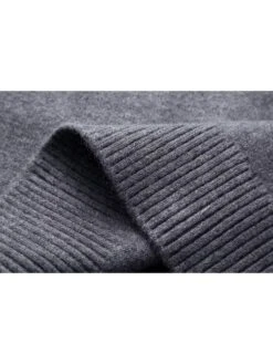 Patchwork Single Breasted Long Sleeves Knitting Dress -Define Your Shop P 20240305153514392 420