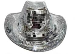 Reflective Plaid Cowboy Hat