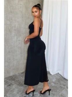 Patchwork Split Hem Lace Spaghetti Straps Dresses -Define Your Shop P 20240321155517211 393