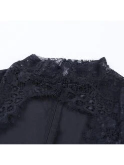 Patchwork Lace High Rise Long Sleeves Dress 32 Patchwork Lace High Rise Long Sleeves Dress -Define Your Shop P 20240321163009331 334