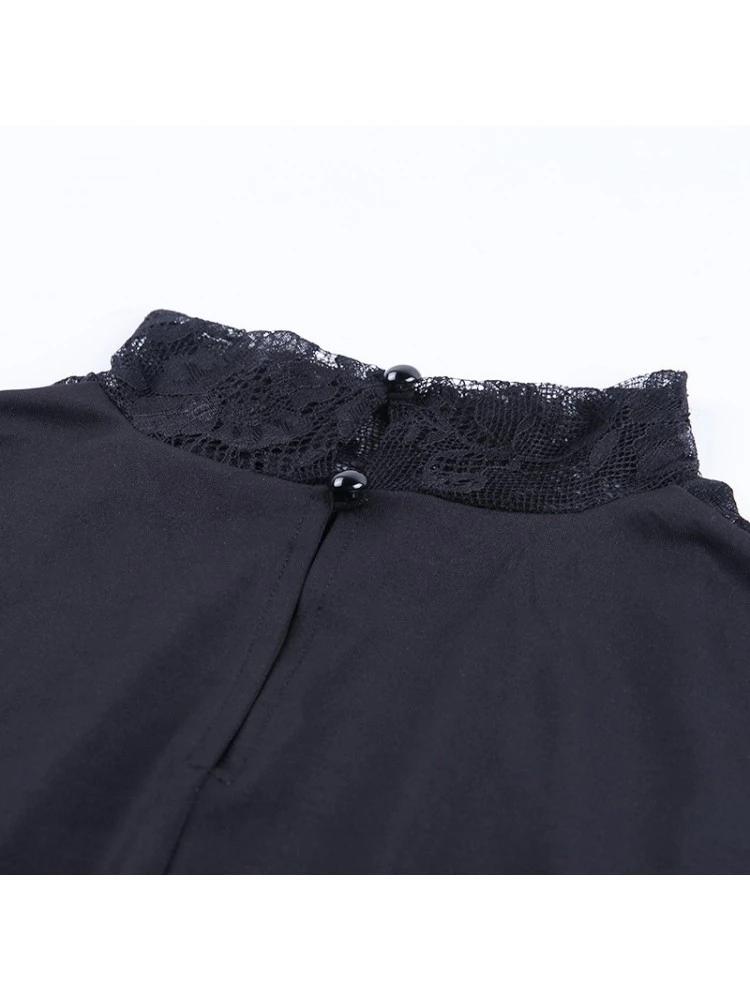 Patchwork Lace High Rise Long Sleeves Dress 19 Patchwork Lace High Rise Long Sleeves Dress - Image 17