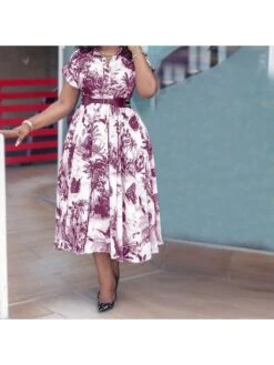 Crew Neck Short Sleeve High Rise Plus Short Sleeve Dress 7 Crew Neck Short Sleeve High Rise Plus Short Sleeve Dress -Define Your Shop P 20240329094024871 599