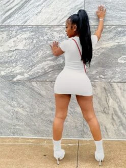 Horror Cartoon Pattern Bodycon Mini Dress -Define Your Shop P 20240402165529412 420