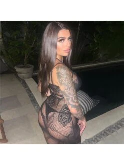 Patchwork See Through Sleeveless Maxi Dress -Define Your Shop P 20240403110533551 830