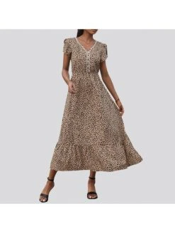 Short Sleeve Lace Mid-rise Short Sleeve Dress -Define Your Shop P 20240411153519423 948