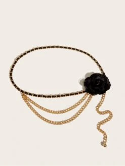 Flower Metal Chain Clothing Accessories Belt -Define Your Shop P 20240415153003765 895