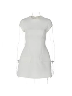 Mock Neck Bodycon Cap Sleeve Dress -Define Your Shop P 20240416140025270 231