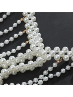 Faux Pearl Weave Accessories Body Chain -Define Your Shop P 20240416162506469 455