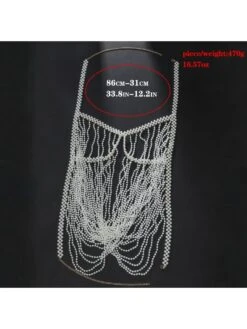 Faux Pearl Weave Accessories Body Chain -Define Your Shop P 20240416162509685 266