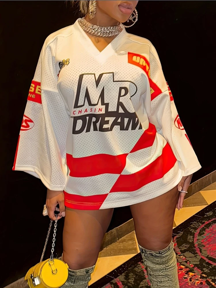 Flare Letter Flared Long Sleeves Dress 3 Flare Letter Flared Long Sleeves Dress