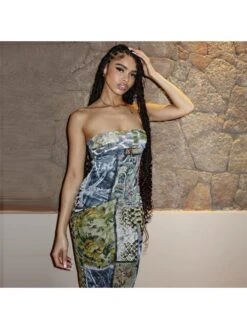 Strapless Sleeveless High Rise Sleeveless Dresses