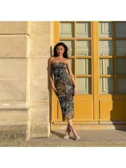 Strapless Sleeveless High Rise Sleeveless Dresses -Define Your Shop P 20240423172505454 693