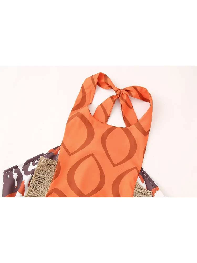 Colorblock Halter Backless Dresses 8 Colorblock Halter Backless Dresses - Image 6