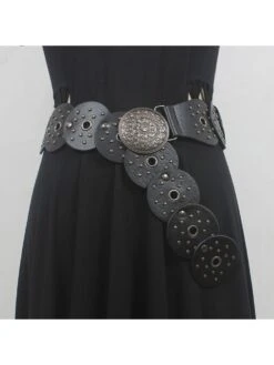 Rivet PU Waistband Clothing Accessories Belt