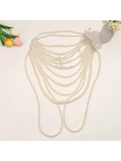 Faux Pearl Clothing Accessories Body Chain -Define Your Shop P 20240429104503323 890