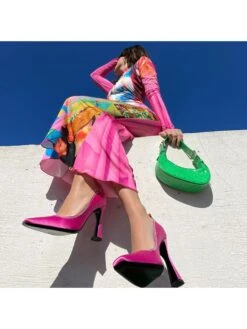 Print Stand Collar Long Sleeve Dress -Define Your Shop P 20240506101503793 971