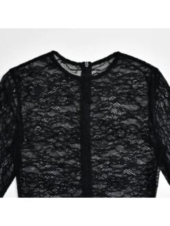 Patchwork Lace See Through Long Sleeves Dress 24 Patchwork Lace See Through Long Sleeves Dress -Define Your Shop P 20240506111531053 867