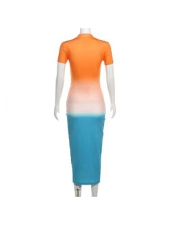 Colorblock Hollow Out Short Sleeve Dress 23 Colorblock Hollow Out Short Sleeve Dress -Define Your Shop P 20240506142006577 466