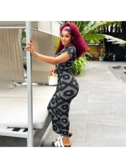 Print Crewneck High Rise Short Sleeve Dress 20 Print Crewneck High Rise Short Sleeve Dress -Define Your Shop P 20240506154504273 735