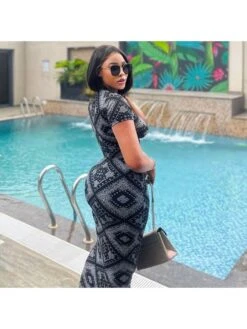 Print Crewneck High Rise Short Sleeve Dress 23 Print Crewneck High Rise Short Sleeve Dress -Define Your Shop P 20240506154505971 763