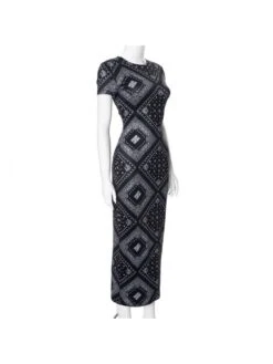 Print Crewneck High Rise Short Sleeve Dress 25 Print Crewneck High Rise Short Sleeve Dress -Define Your Shop P 20240506154507086 313