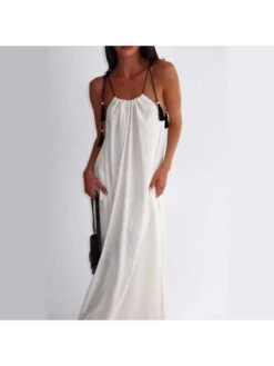 Patchwork Fringe Spaghetti Straps Backless Dresses 7 Patchwork Fringe Spaghetti Straps Backless Dresses -Define Your Shop P 20240508140507839 494