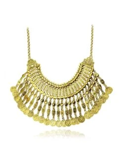 Chain Tassel Coins Necklace