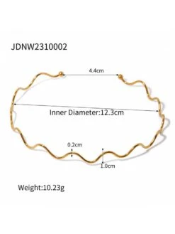 Fashionable Wave Necklace -Define Your Shop P 20240510102514309 447