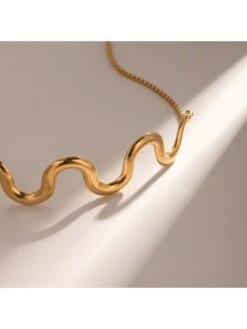 Wave Pattern Trendy Necklace -Define Your Shop P 20240510103024797 421