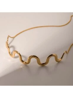 Wave Pattern Trendy Necklace -Define Your Shop P 20240510103026187 809